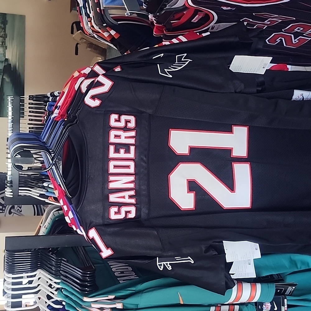 DEION SANDERS ATLANTA FALCONS THROWBACK JERSEY - Picture 3 of 4